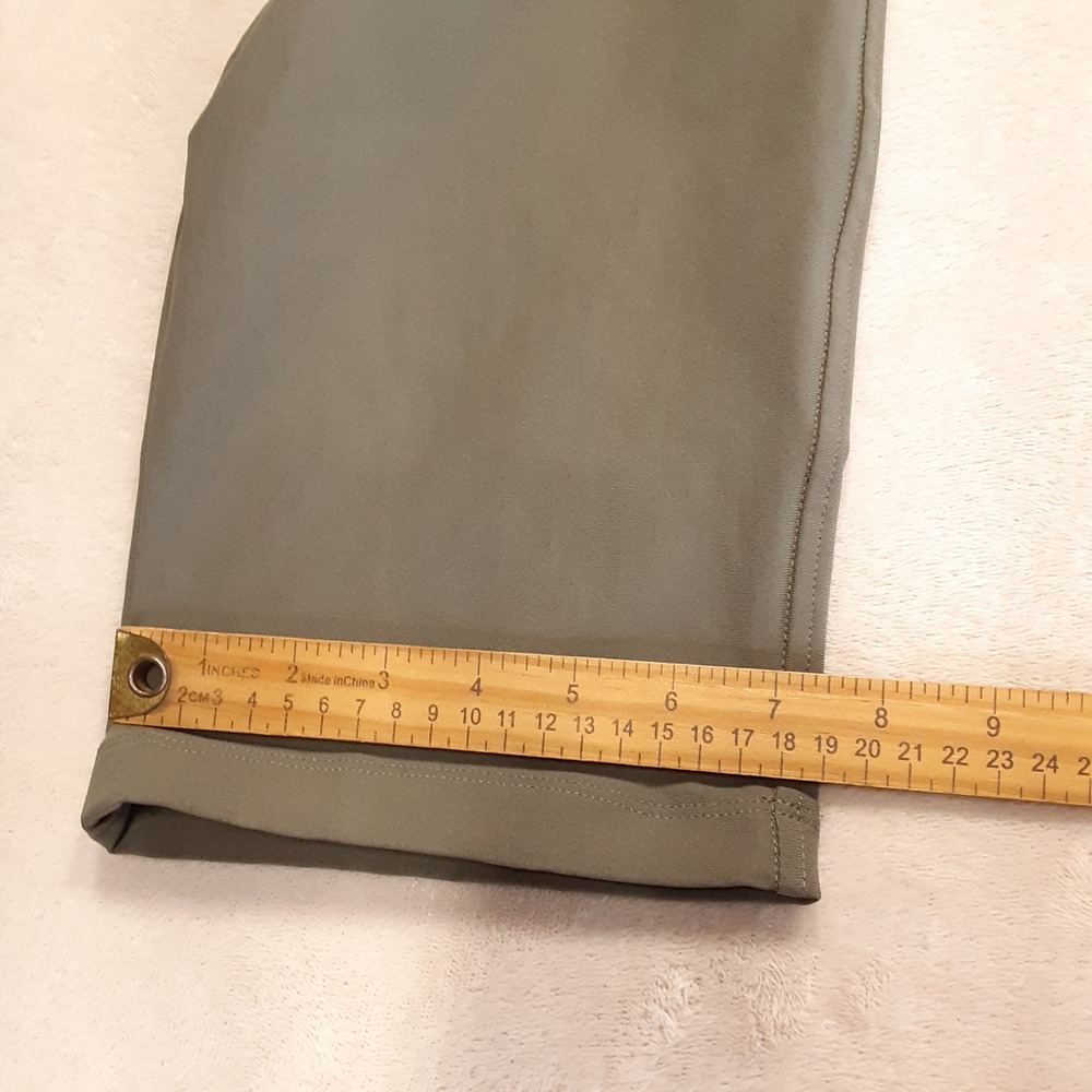 Lululemon Mens ABC Classic Pants 35 Inseam 25" Hem Warpstreme Army Green LM5AQGS - Picture 6 of 8